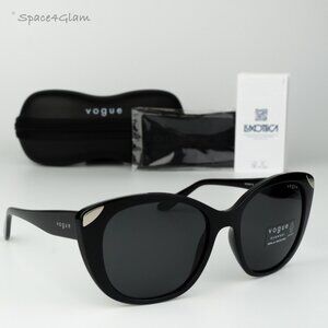Vogue Women Sunglasses Black Dark Grey Cat Eye VO5457S W44/87 BRAND NEW